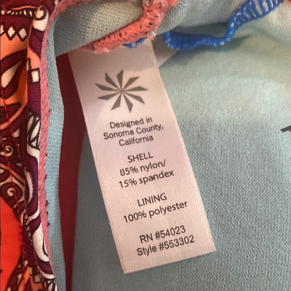 ATHLETA Paisley Print Strappy Bikini Too or Sports Bra XXSmall - Picture 5 of 5